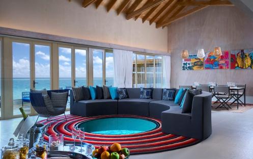 Hard Rock Hotel Maldives - Rock Star Villa  Living Room